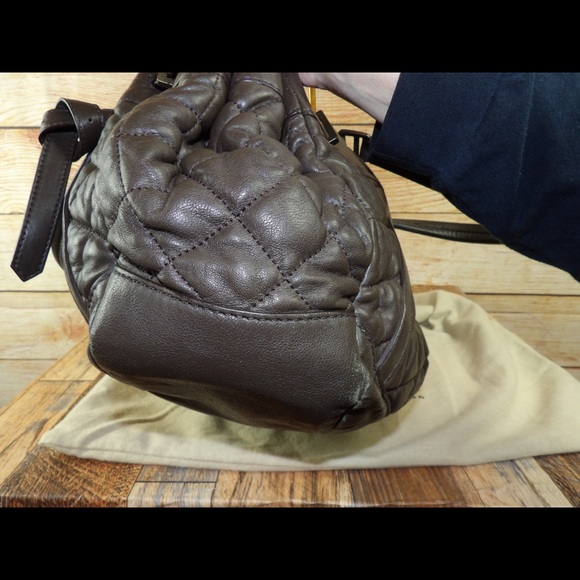 Burberry DARK GREEN quilted leather satchel - Picture 6 of 8